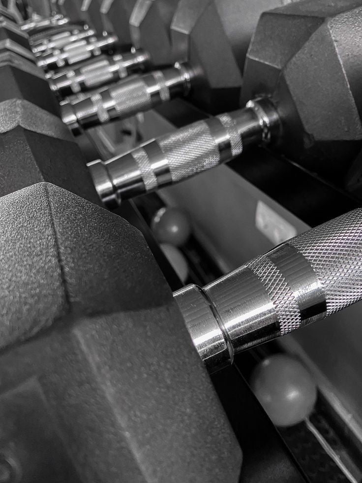 Set Manubri Esagonali Gommati da 2,5 Kg a 50 KG- 16 paia – Peso Totale 730 Kg